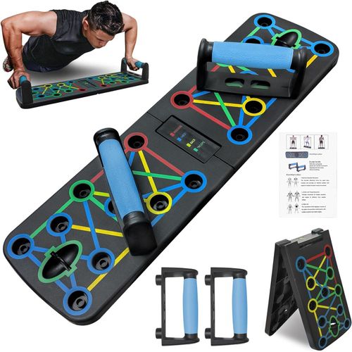 Portable, Foldable Advanced Push-up Board